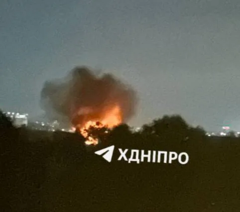 Днепропетровск после ночной атаки российских ударных БПЛА