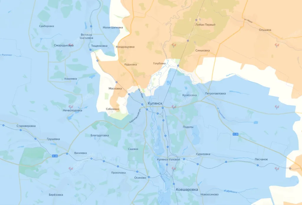 В окружение к товарищу Герасимову снова пробрались враги, вероломно подбросившие в его доклад информацию о "практически полностью блокированном Купянске и освобождении половины его территории"