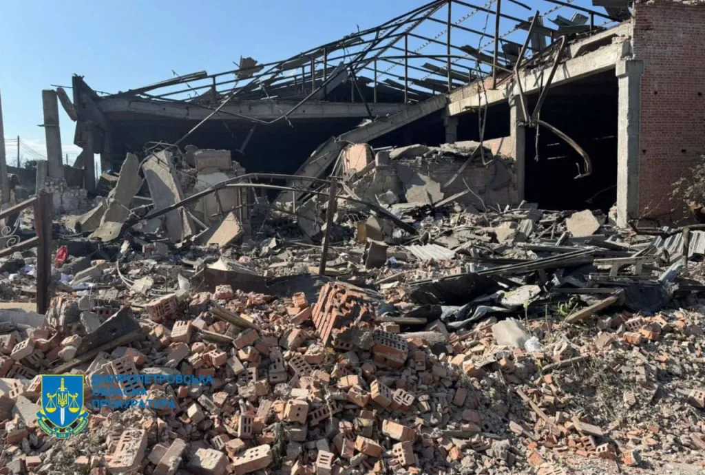 Последствия ударов по предприятию в Днепропетровске