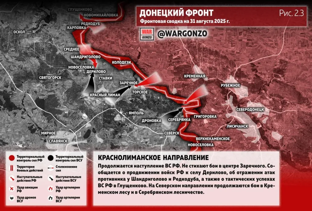 Варгонзо: Фронтовая сводка на утро 31.08.25