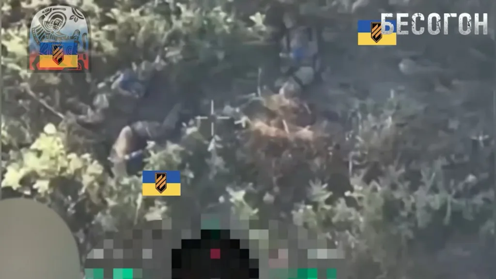 Работа FPV-дронов по технике и пехоте 3-го армейского корпуса ВСУ, контратакующего позиции ВС РФ в районе села Новомихайловка на стыке ДНР, ЛНР и Харьковской области