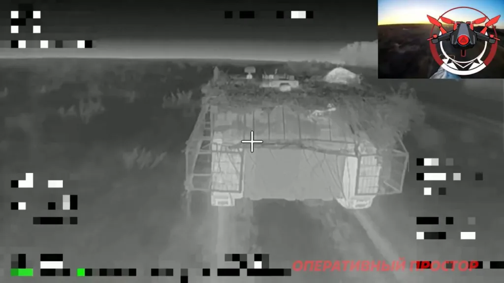 Работа FPV-дронов по очередной контратакующей бронегруппе 3-го армейского корпуса ВСУ в районе населенных пунктов Редкодуб, Карповка, Среднее и Шандриголово на Лиманском направлении