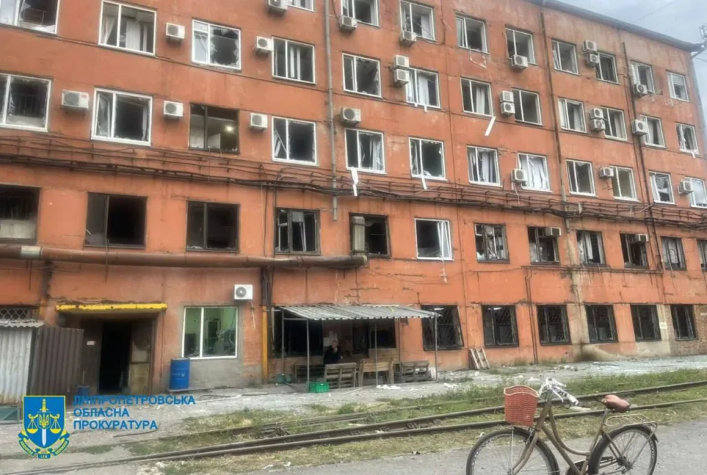 Последствия ударов по предприятию в Днепропетровске