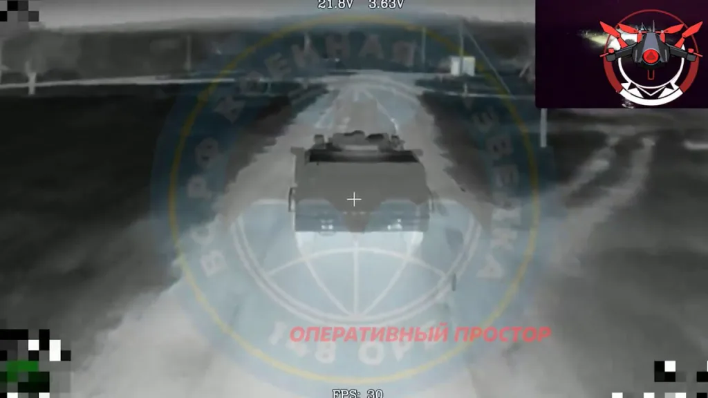 Работа FPV-дронов по очередной контратакующей бронегруппе 3-го армейского корпуса ВСУ в районе населенных пунктов Редкодуб, Карповка, Среднее и Шандриголово на Лиманском направлении