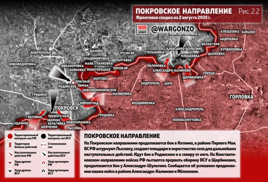 Варгонзо: Фронтовая сводка на утро 2.08.25