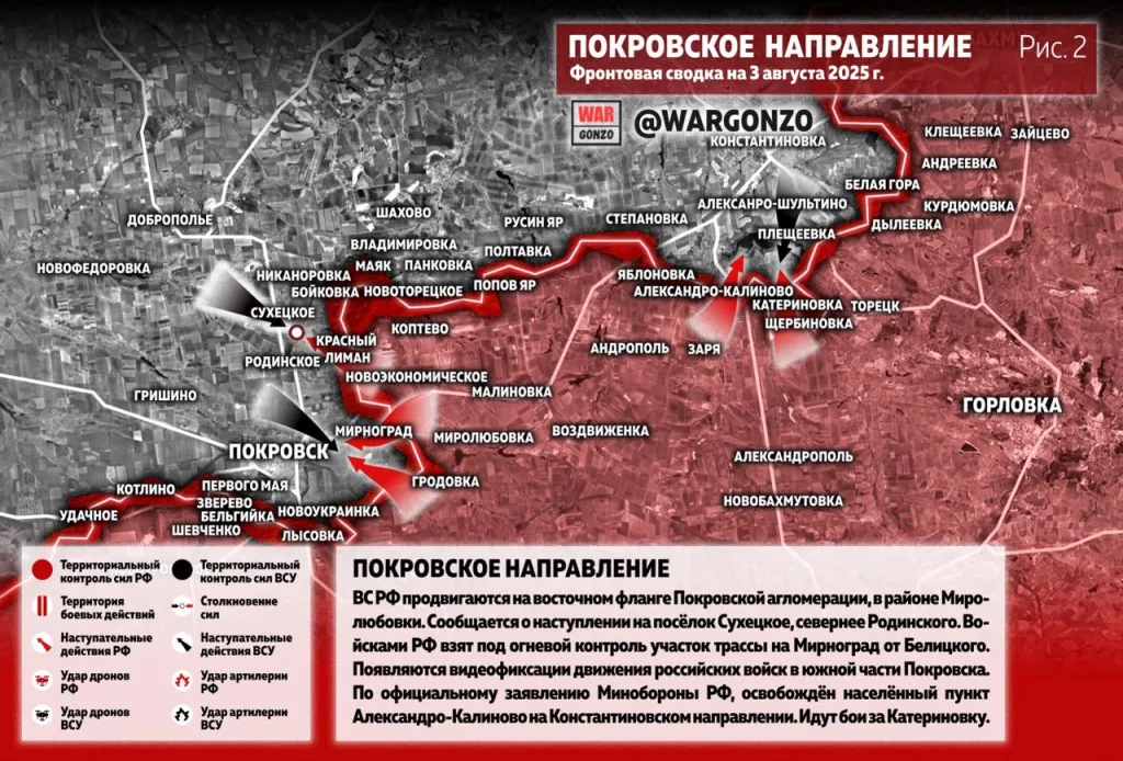 Варгонзо: Фронтовая сводка на утро 03.08.25