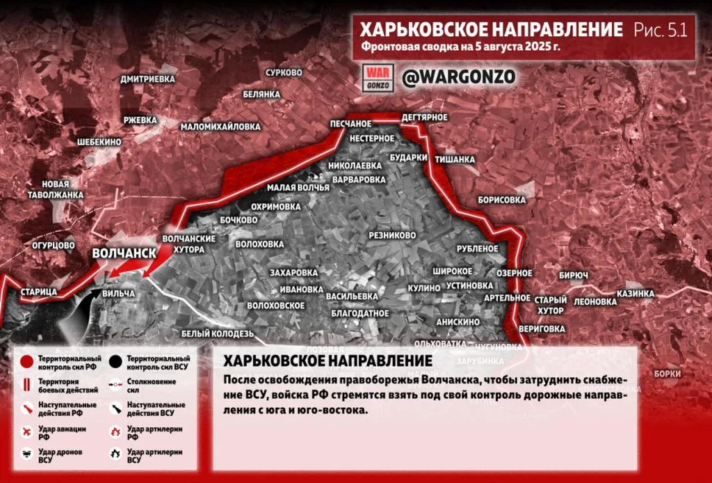Варгонзо: Фронтовая сводка на утро 05.08.25