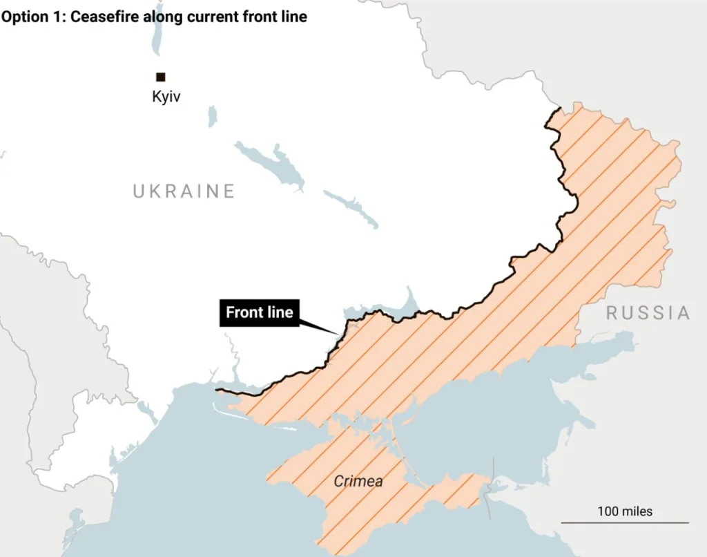 The Times: 4 сценария границ Украины после возможной сделки с Путиным