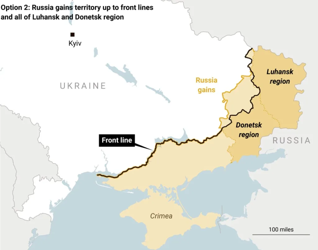 The Times: 4 сценария границ Украины после возможной сделки с Путиным