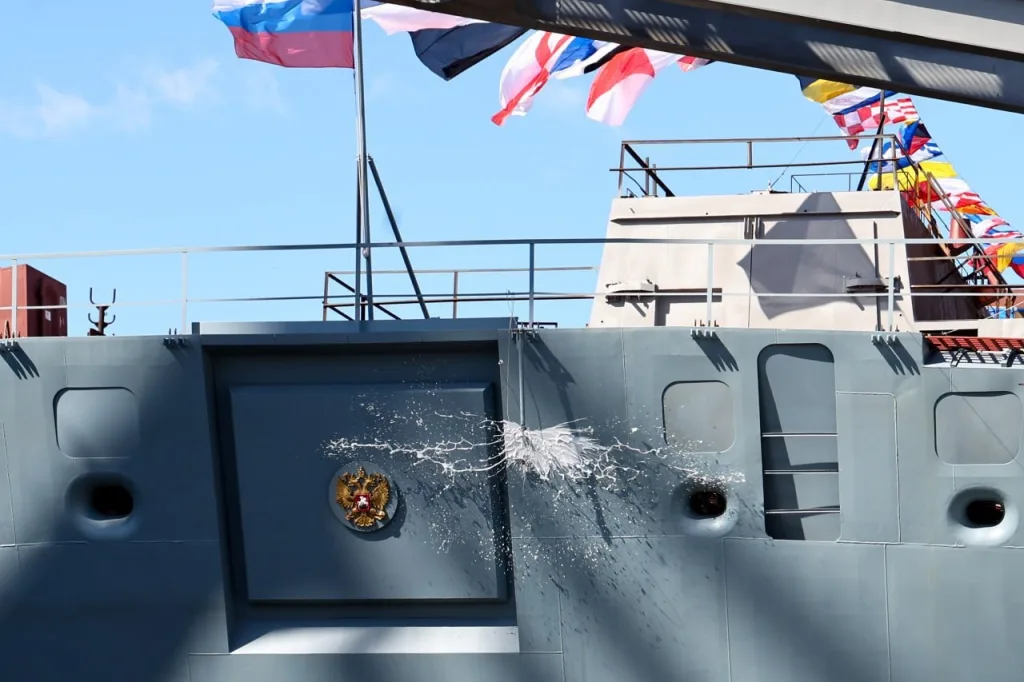 На судостроительном заводе «Северная верфь» состоялся спуск на воду фрегата «Адмирал Амелько» проекта 22350