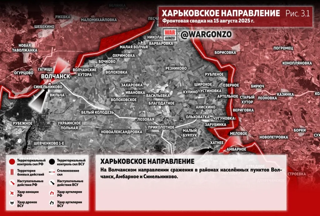Варгонзо: Фронтовая сводка на утро 16.08.25