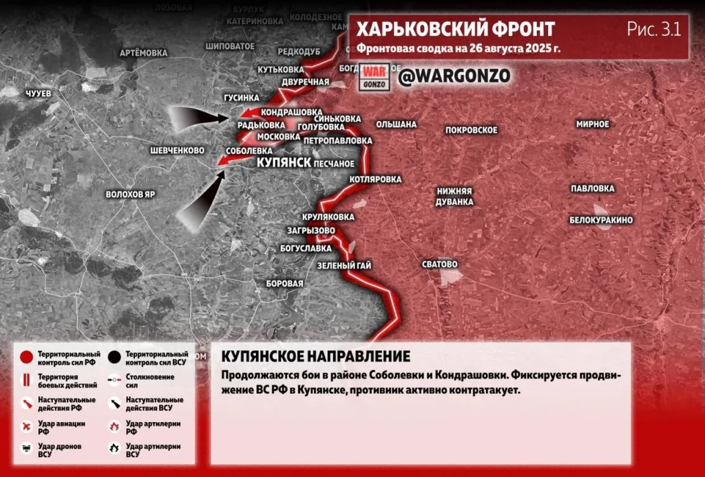 Варгонзо: Фронтовая сводка на утро 26.08.25