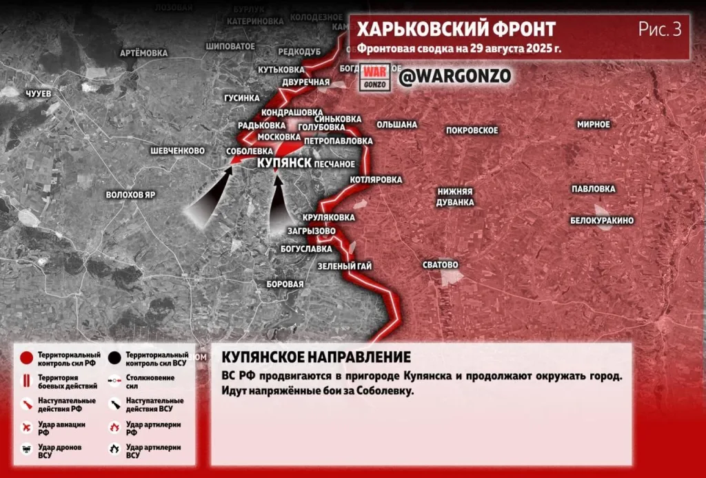 Варгонзо: Фронтовая сводка на утро 29.08.25