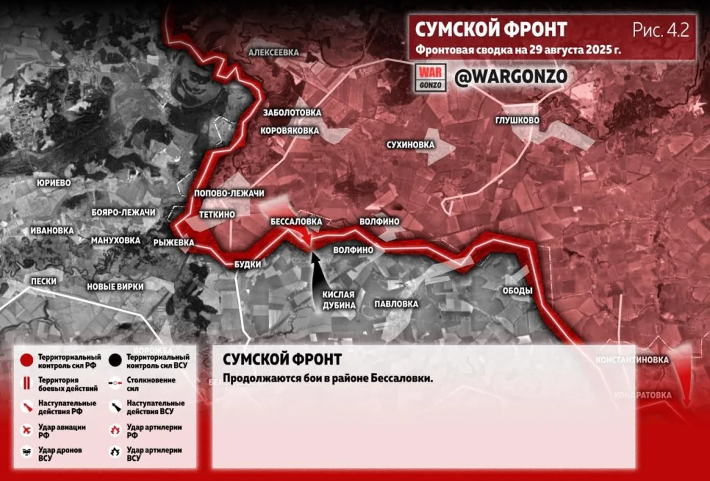 Варгонзо: Фронтовая сводка на утро 29.08.25