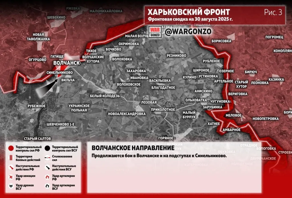 Варгонзо: Фронтовая сводка на утро 30.08.25
