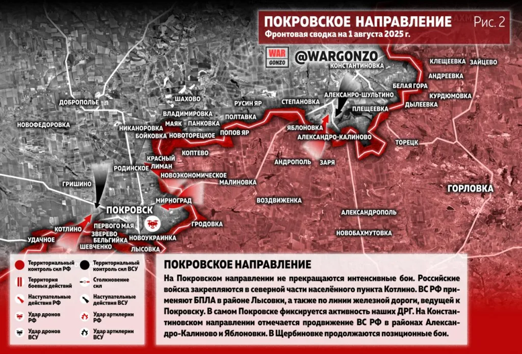 Варгонзо: Фронтовая сводка на утро 1.08.25