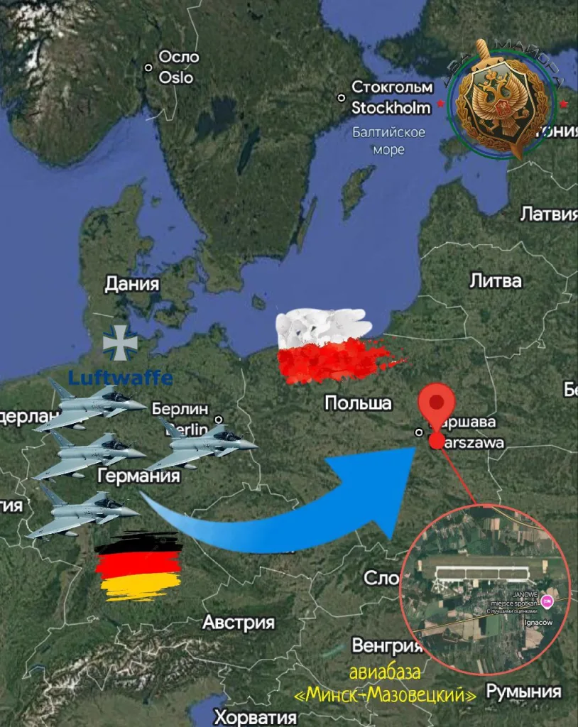 Германия впервые после поражения во второй мировой войне разместила самолёты Люфтваффе на территории Польши