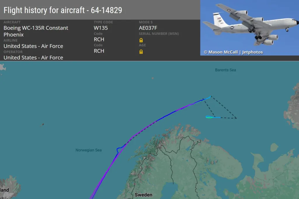 Кроме стандартных направлений, таких как Калининградская область и акватория Черного моря, НАТОвская авиация в эти дни проявляет особой интерес к Русскому Северу