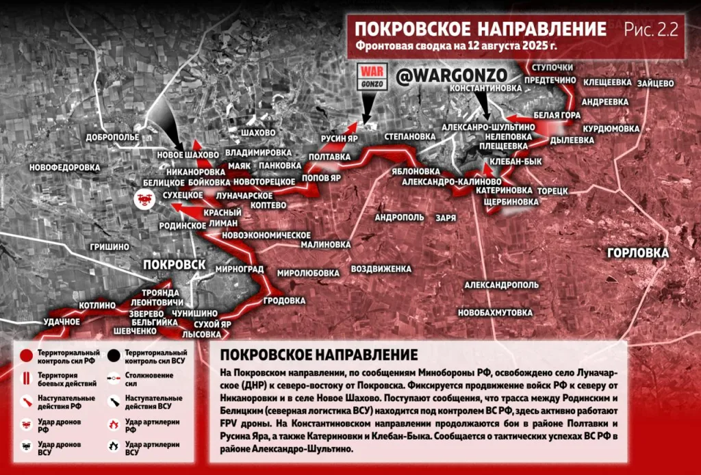 Варгонзо: Фронтовая сводка на утро 12.08.25