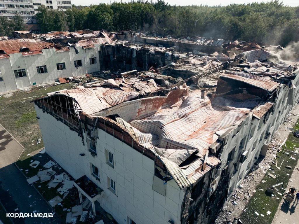 Корпус Сумского государственного университета (СумДУ) после вчерашнего ракетного удар