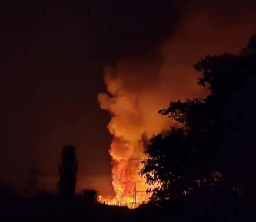 Удар БПЛА «Герань-2» по пункту сборки беспилотников 412-го полка БпС ВСУ в Славянске