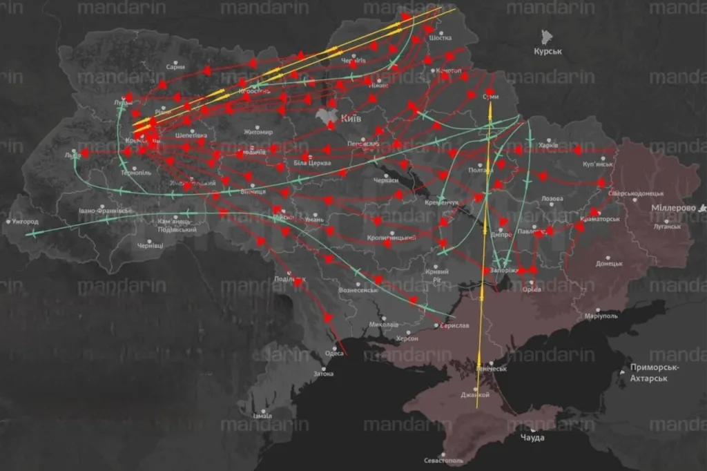 ВС РФ ночью нанесли ракетно-бомбовые удары по военным и энергетическим объектам в 14 областях Украины