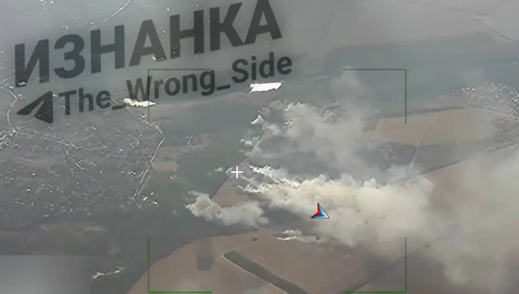 Объективный контроль ударов дронов-камикадзе «Герань-2» по району сосредоточения ВСУ в районе Краматорска