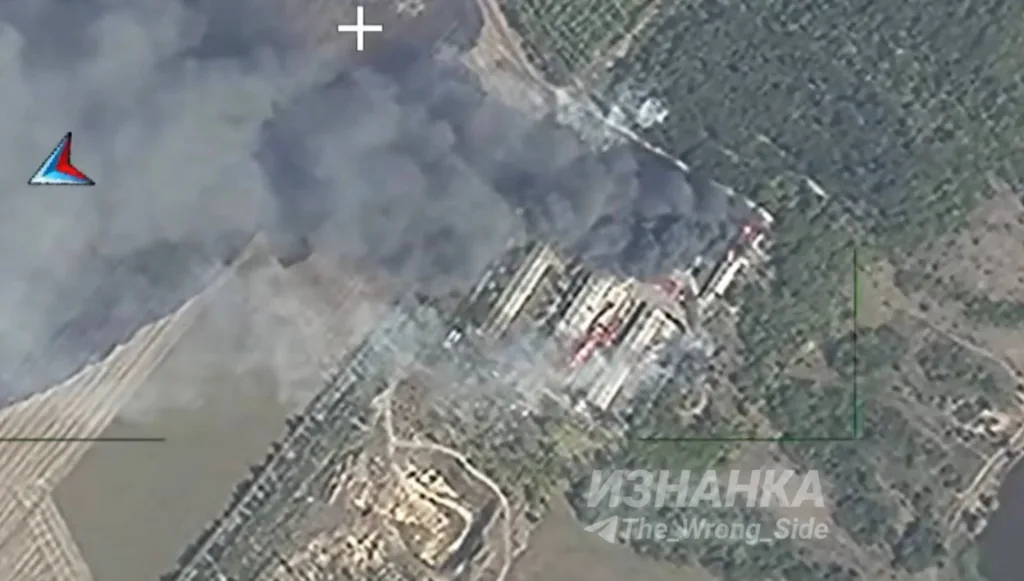 Объективный контроль ударов дронов-камикадзе «Герань-2» по району сосредоточения ВСУ в районе Краматорска