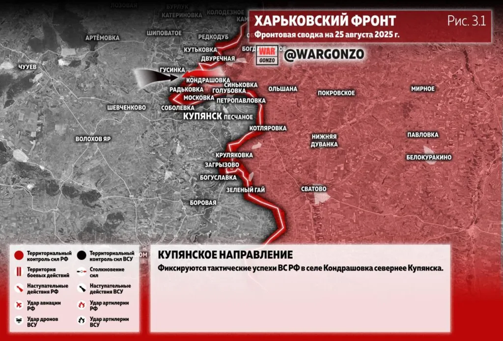 Варгонзо: Фронтовая сводка на утро 25.08.25