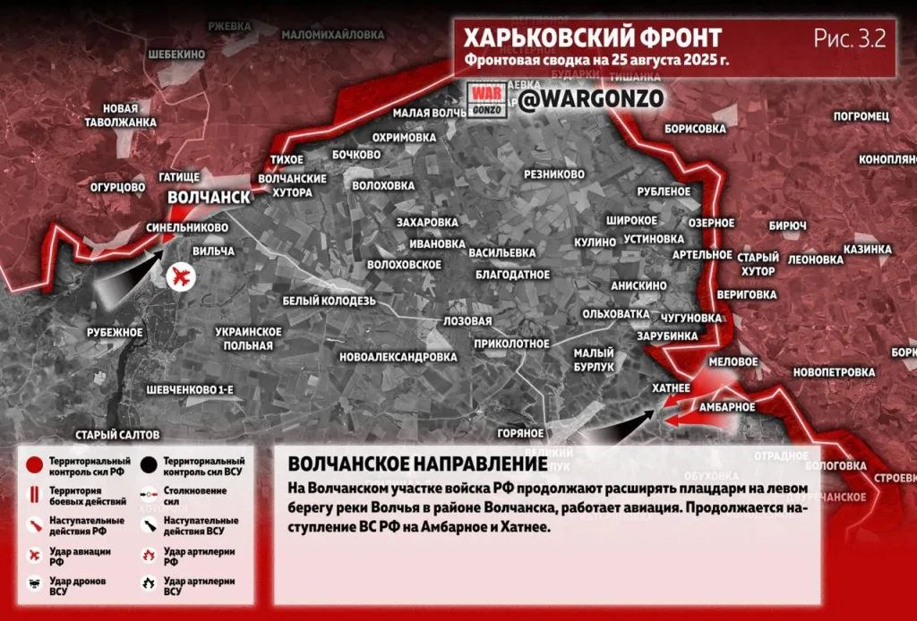 Варгонзо: Фронтовая сводка на утро 25.08.25