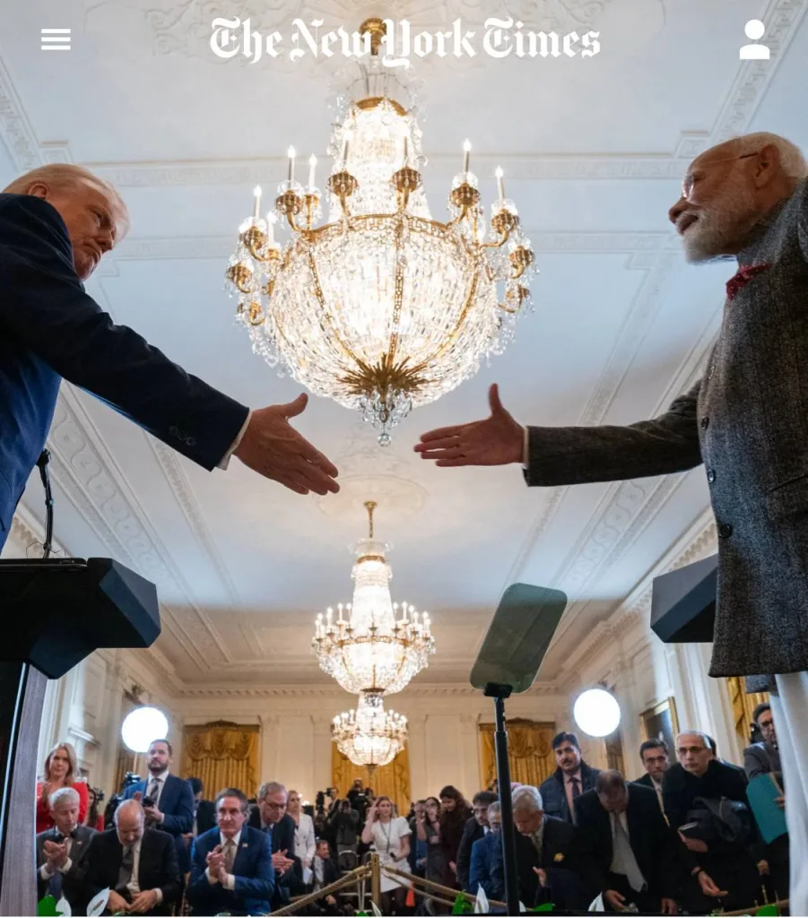 NY Times приводит хронологию ухудшения отношений Трампа и Нарендры Моди, результатом которого стали 50% американские пошлины против индийского экспорта