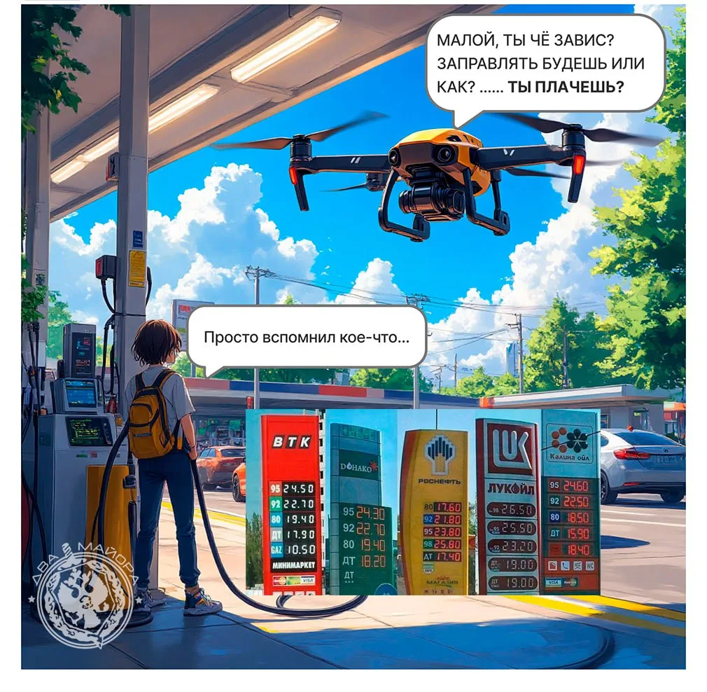 Подорожал бензин? Это из-за дронов*