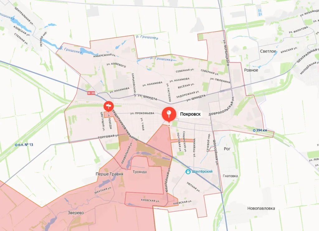 Засада на группу украинских солдат на западной окраине Покровска