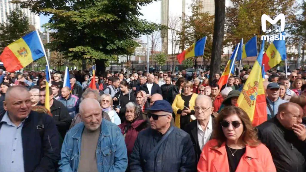 Митинги в Кишинёве — молдавская оппозиция не согласна с результатами прошедших выборов в парламент