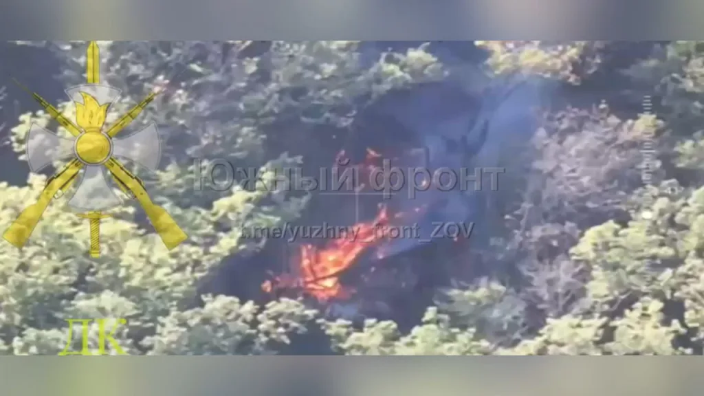 Уничтожение FPV-дроном ЗРК FrankenSAM ВСУ, представляющего собой ЗРК "Бук-М1" с американскими ЗУР RIM-7 Sea Sparrow