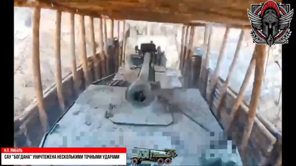 Уничтожение очередной украинской "Богданы" несколькими FPV-дронами