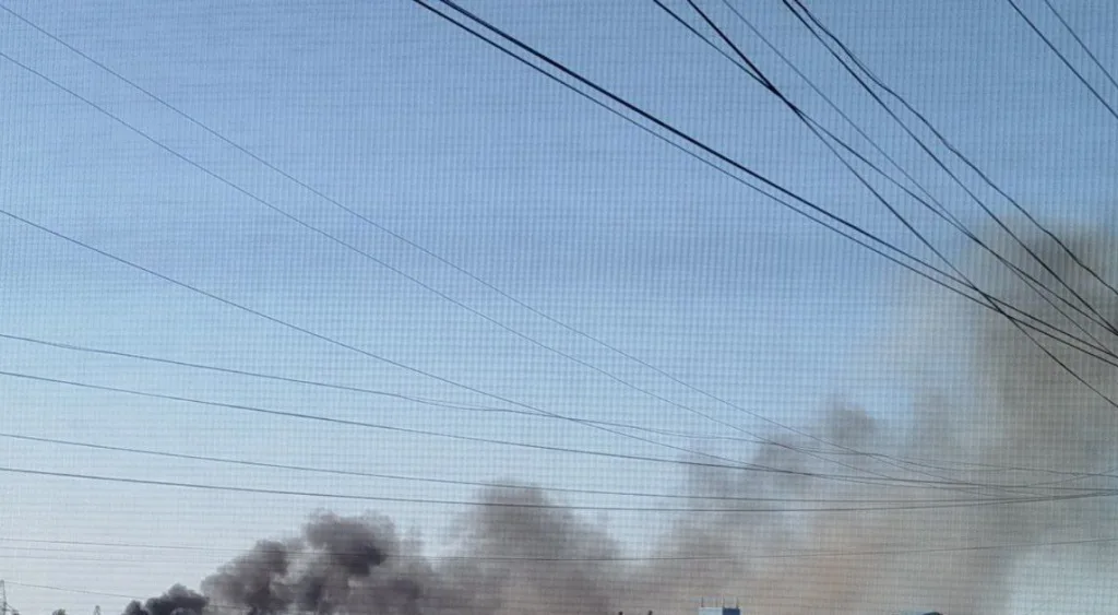 Прилеты "Гераней" по целям в Запорожье