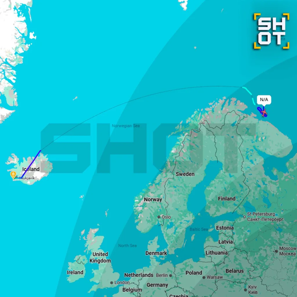 Самолет-шпион НАТО замечен недалеко от базы Северного флота РФ