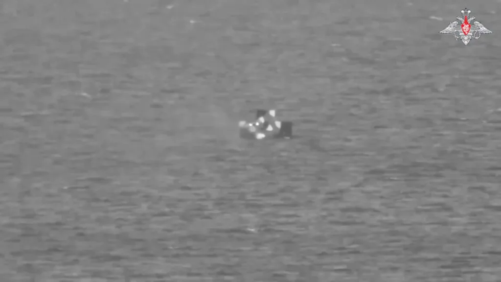 Применение отдельно вынесенного боевого модуля Б05Я01 «Бережок» по мишени, имитирующей БЭК противника