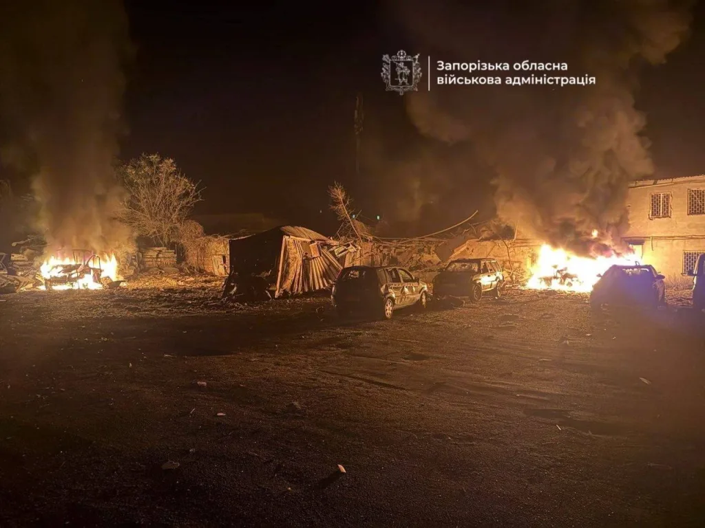 Запорожье. По целям в районе города прилетело несколько крылатых авиабомб