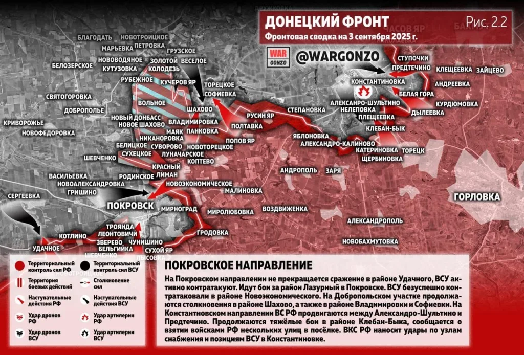 Варгонзо: Фронтовая сводка на утро 03.09.25
