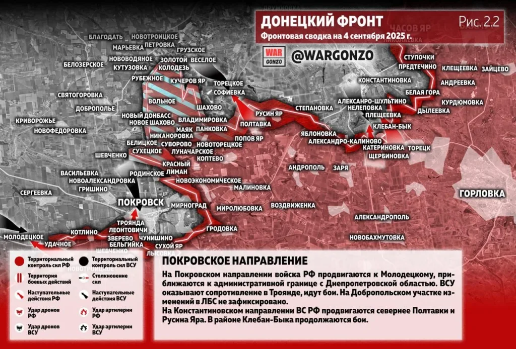 Варгонзо: Фронтовая сводка на утро 04.09.25
