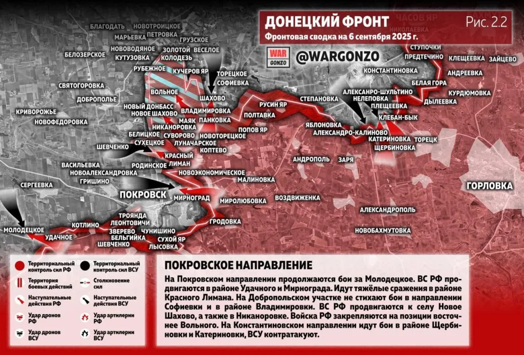 Варгонзо: Фронтовая сводка на утро 06.09.25