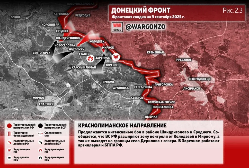 Варгонзо: Фронтовая сводка на утро 09.09.25