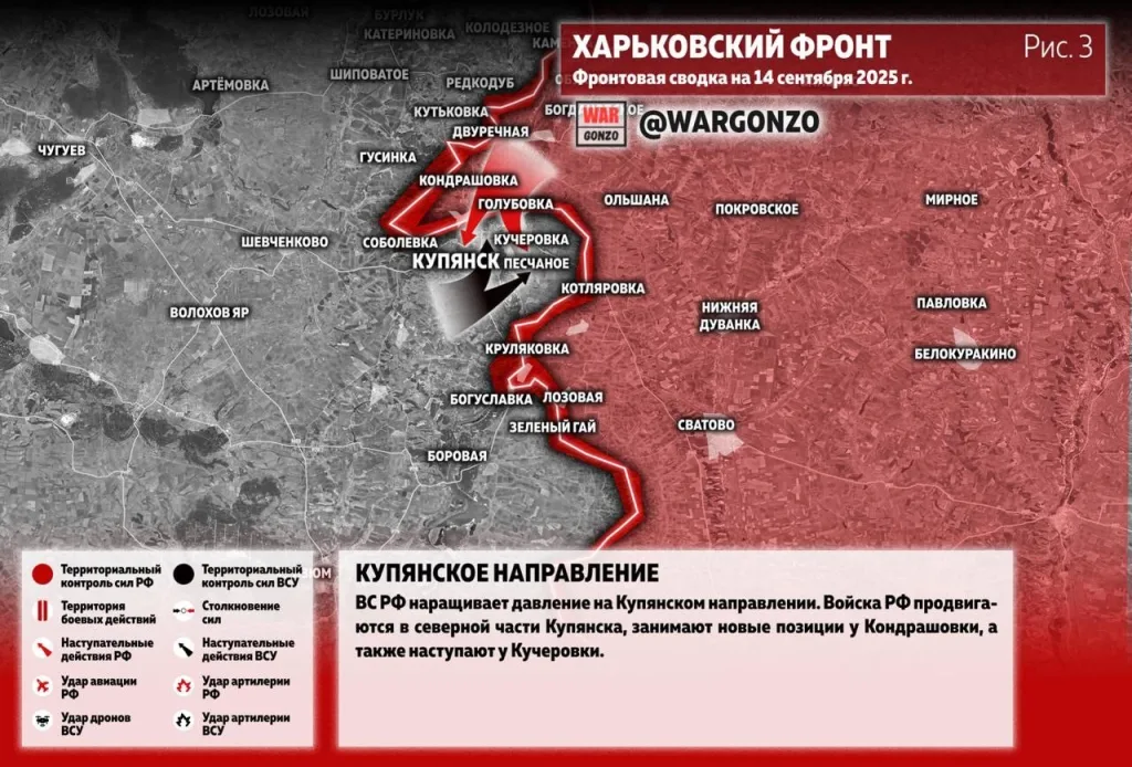 Варгонзо: Фронтовая сводка на утро 14.09.25