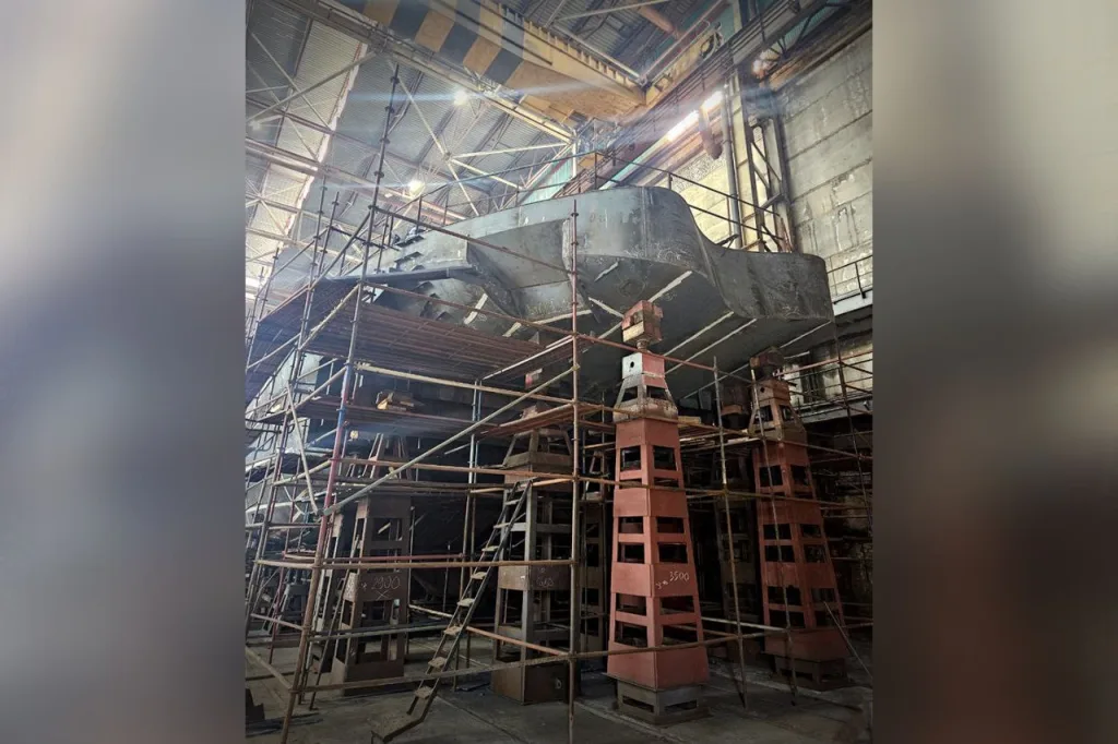 «Калашников»: на «Верфи братьев Нобель» полностью сформирован корпус ледокольного буксира «Нарвская застава»