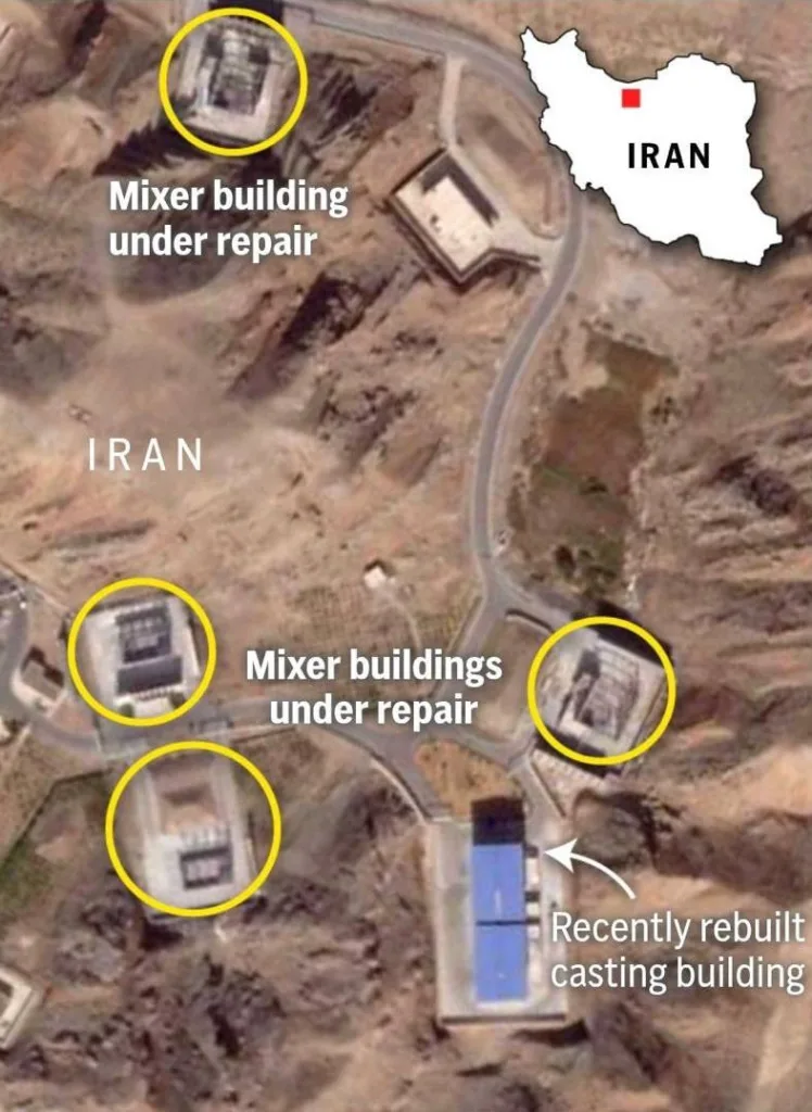 Иран приступил к восстановлению некоторых объектов ракетной отрасли, подвергшихся ударам израильских ВВС