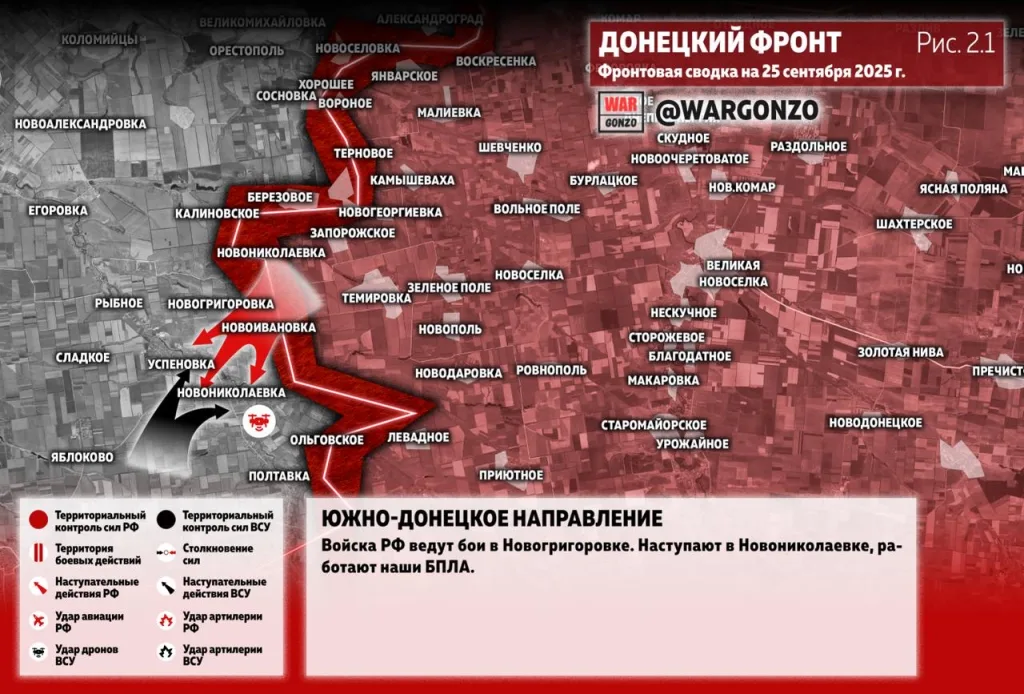 Варгонзо: Фронтовая сводка на утро 25.09.25