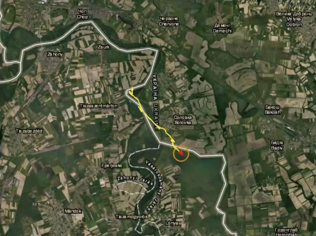 Фотомонтаж против «шпионажа»: Генштаб ВСУ «нарисовал» маршрут венгерского дрона над Украиной