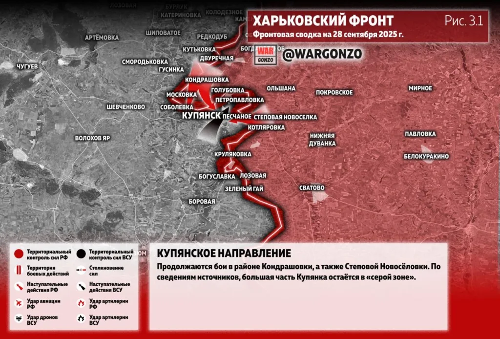 Варгонзо: Фронтовая сводка на утро 28.09.25